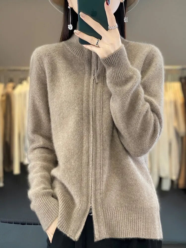 Van Delft Mode® | Comfortabele Zip-Up Cardigan