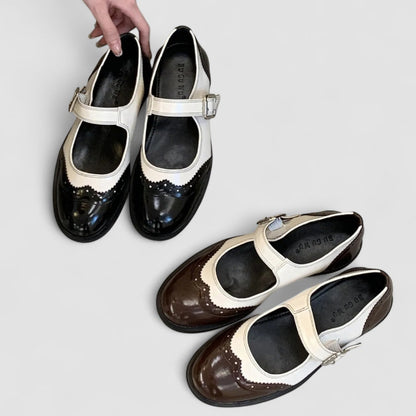 Van Delft Mode®| Tijdloze Mary Jane Schoenen