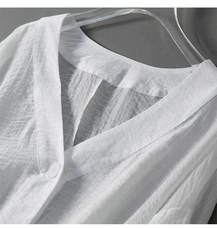 Van Delft Mode® | Elegante linnen dames blouse