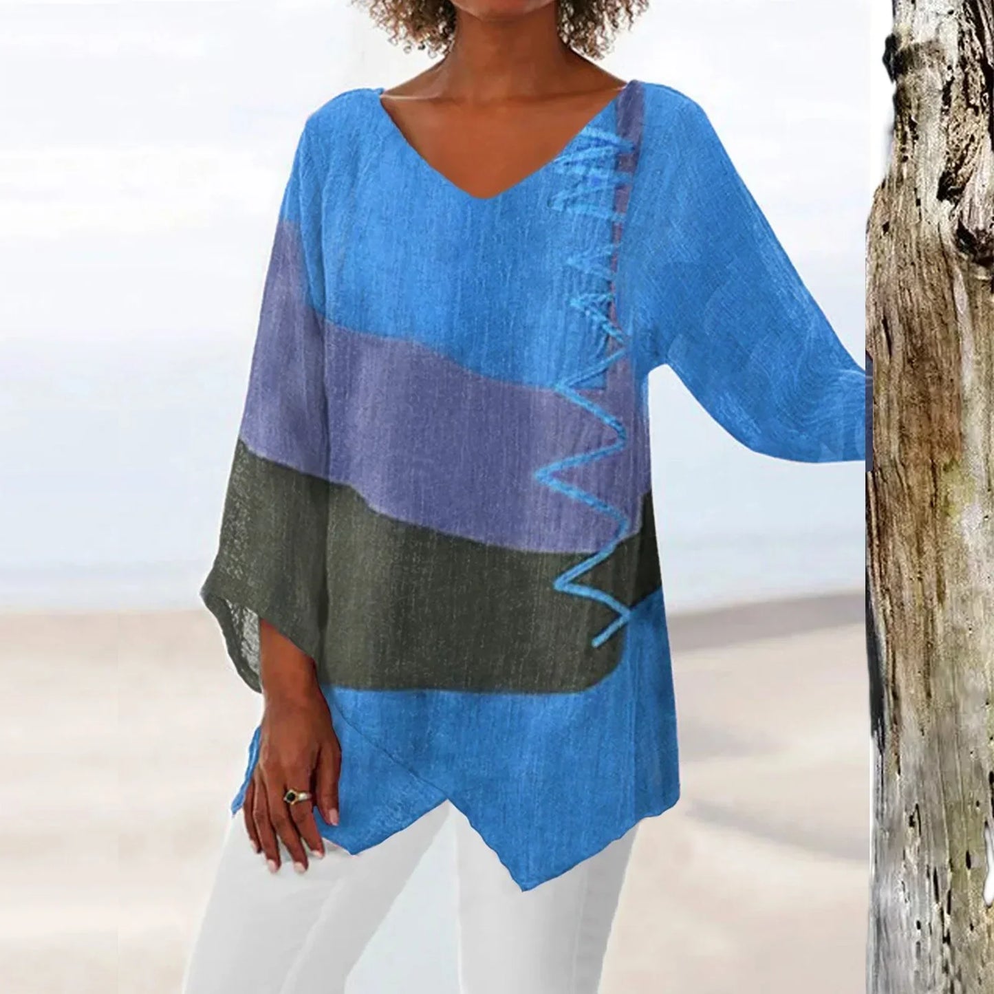 Van Delft Mode® | Elegante zomerblouse voor dames (TIJDELIJK 1+1 GRATIS!)