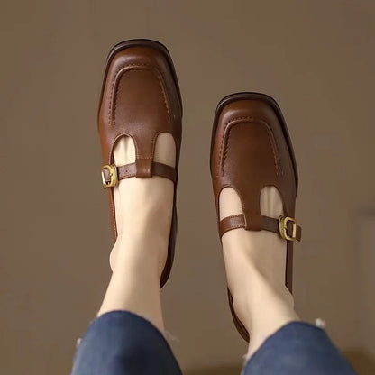 Van Delft Mode®| Elegante T-Strap Schoenen