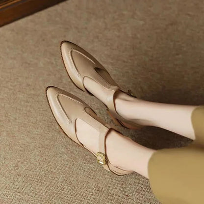 Van Delft Mode®| Klassieke Buckle Leren Schoenen