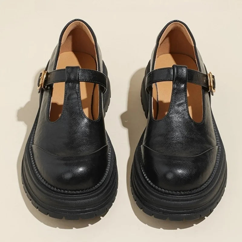 Van Delft Mode®| Klassieke T-Bar Schoenen