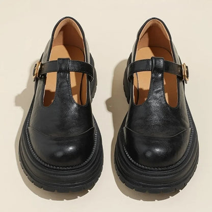 Van Delft Mode®| Klassieke T-Bar Schoenen