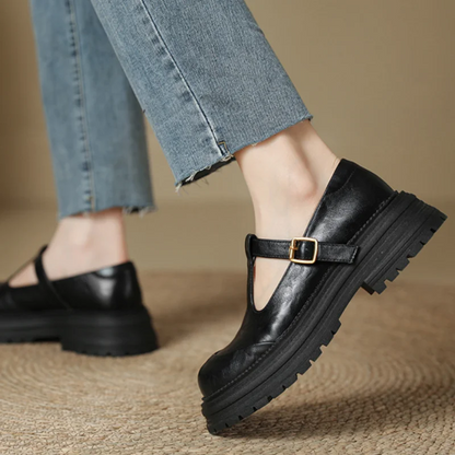 Van Delft Mode®| Klassieke T-Bar Schoenen