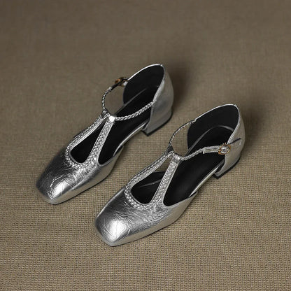 Van Delft Mode®| Retro Lederen Ballerina's