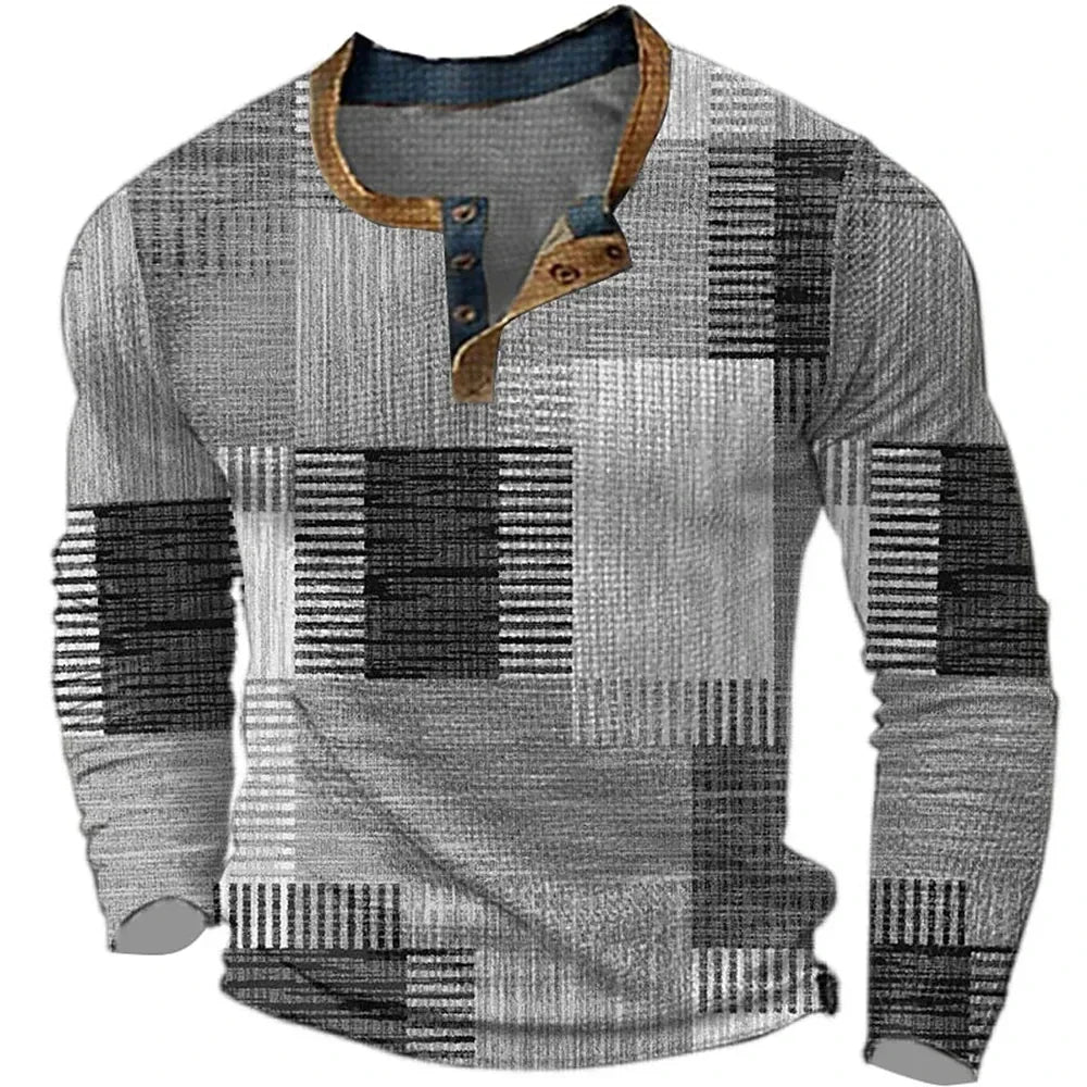 Van Delft Mode®  | KLEURRIJK HEREN SHIRT MET LANGE MOUW