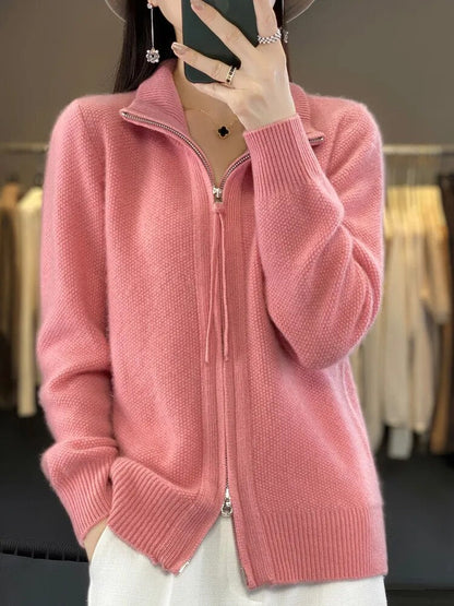 Van Delft Mode® | Comfortabele Zip-Up Cardigan