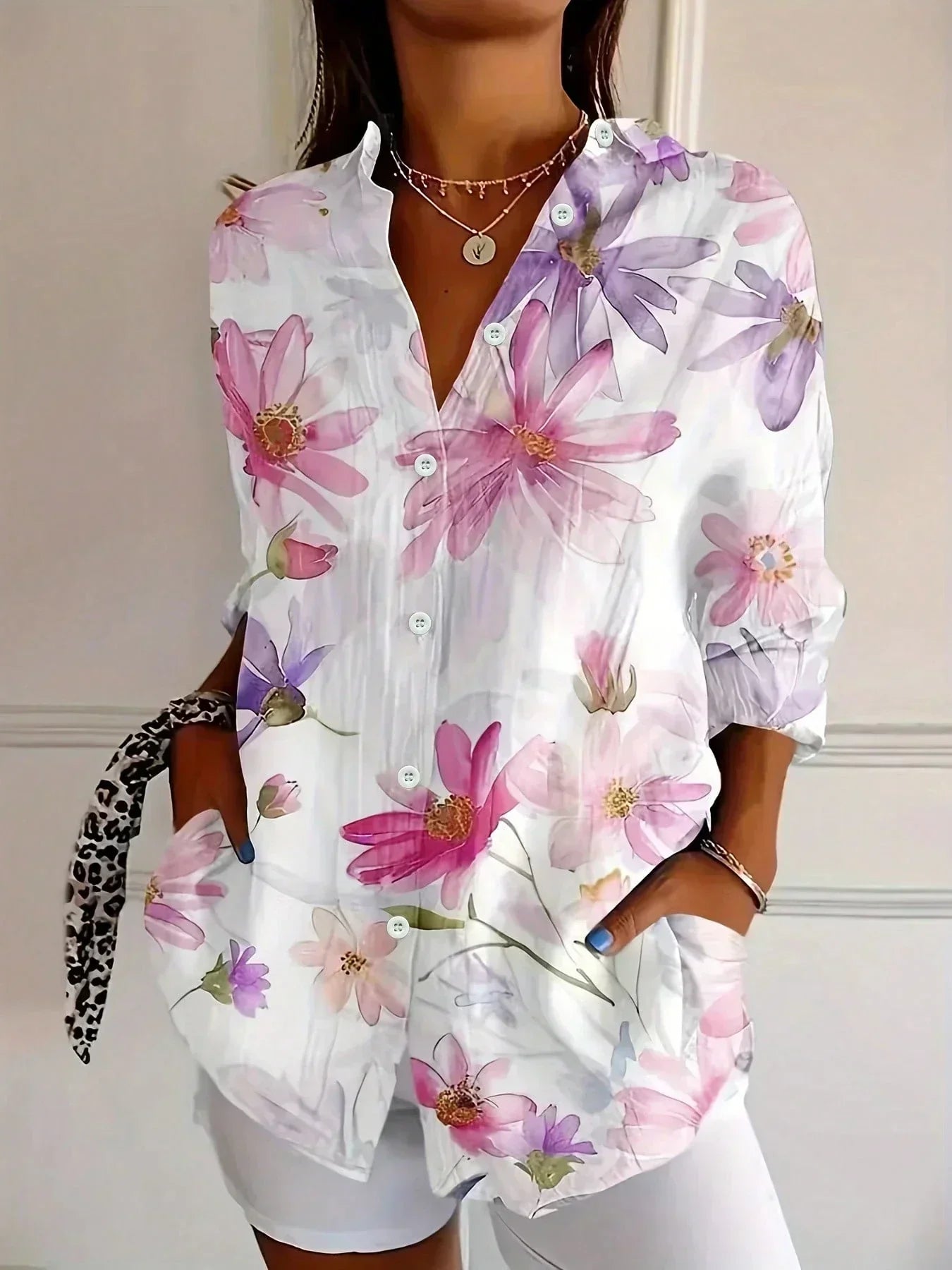 Van Delft Mode® | Kleurrijke Lente Blouse