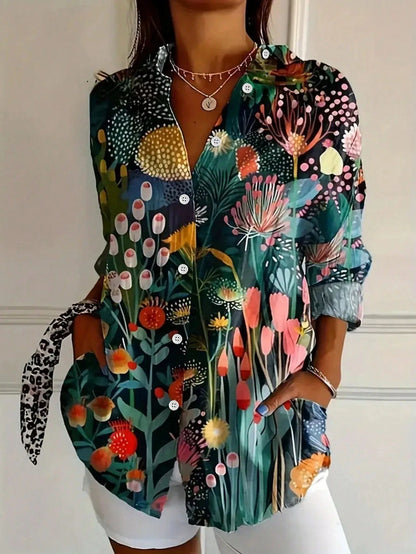 Van Delft Mode® | Kleurrijke Lente Blouse