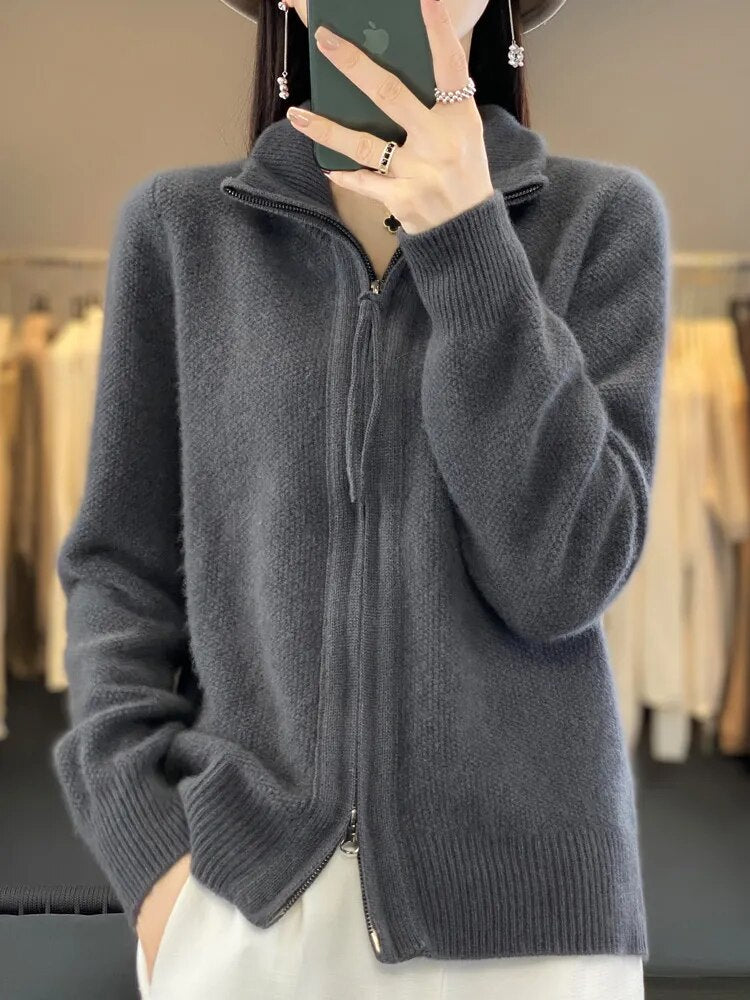 Van Delft Mode® | Comfortabele Zip-Up Cardigan