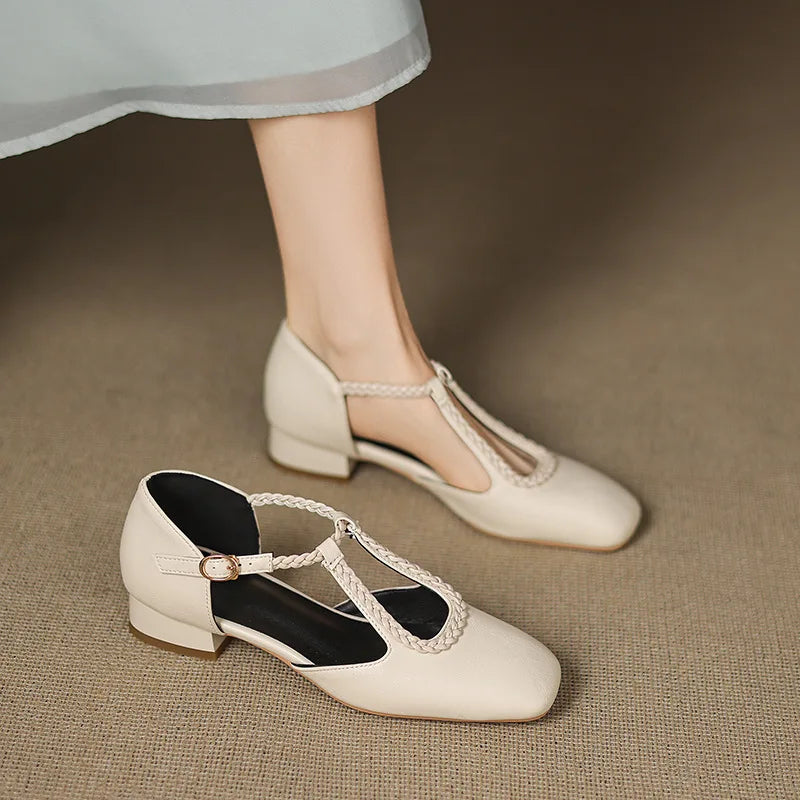 Van Delft Mode®| Retro Lederen Ballerina's