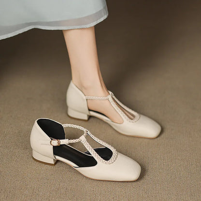 Van Delft Mode®| Retro Lederen Ballerina's