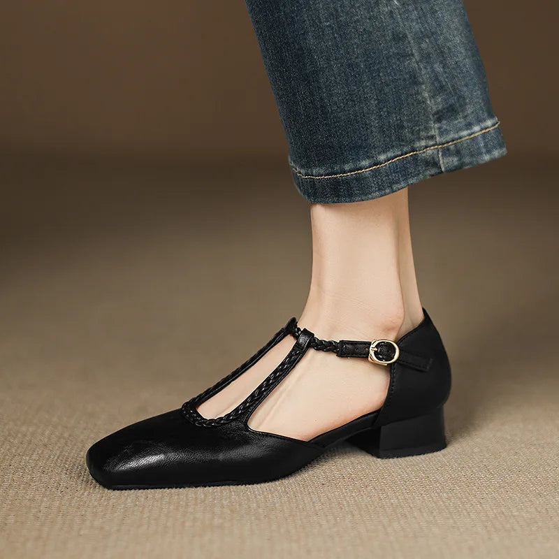 Van Delft Mode®| Retro Lederen Ballerina's