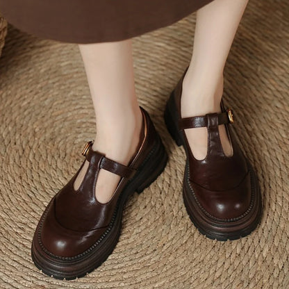 Van Delft Mode®| Klassieke T-Bar Schoenen