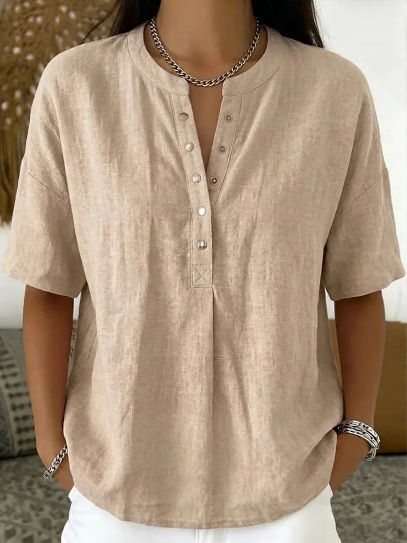 Van Delft Mode® | Elegante blouse met knoopsluiting (TIJDELIJK 1+1 GRATIS!)