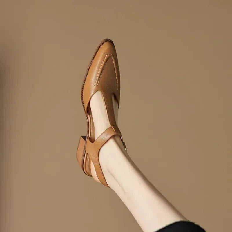 Van Delft Mode®| Klassieke Buckle Leren Schoenen