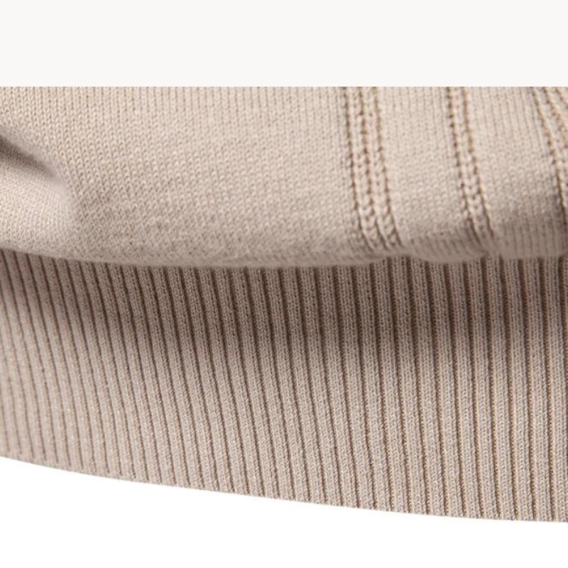 Van Delft Mode® | Katoenen Herentrui Met Streepdesign