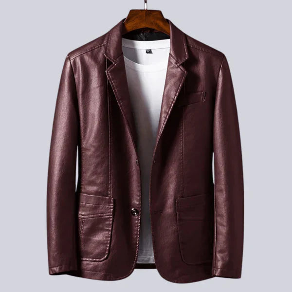 Van Delft Mode® | comfortabele lederen heren blazer