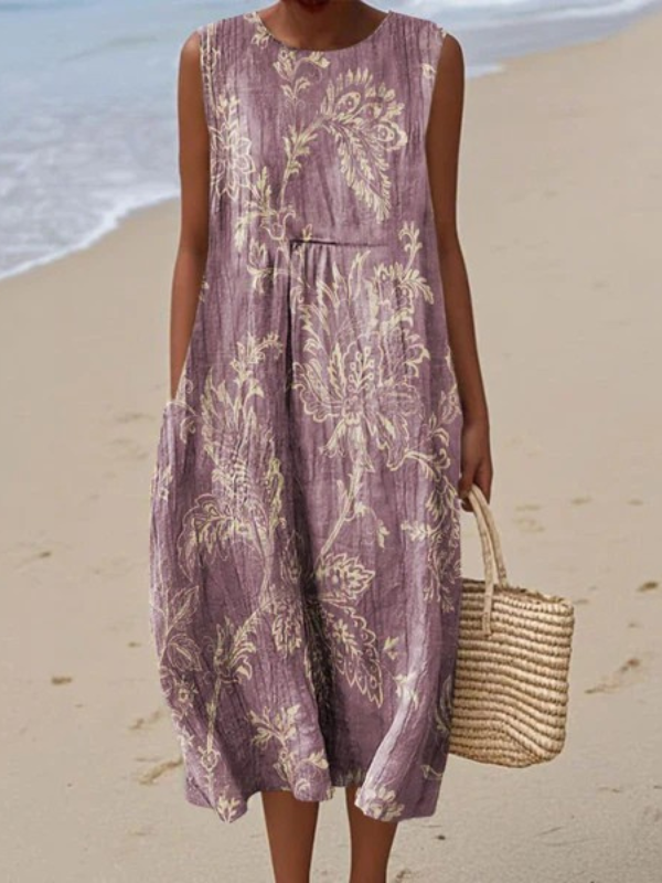 Van Delft Mode® |  Bloemen Midi Jurk