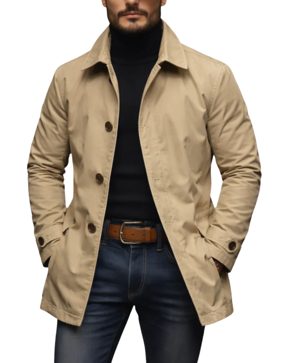 Van Delft Mode® | Comfortabele heren trenchcoat