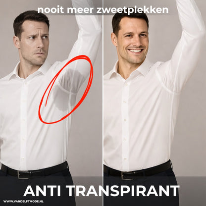 Van Delft Mode® | Comfortabele Antikreuk heren overhemd (TIJDELIJK 1+1 GRATIS!)