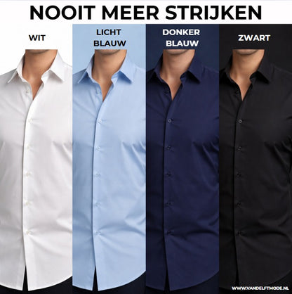 Van Delft Mode® | Comfortabele Antikreuk heren overhemd (TIJDELIJK 1+1 GRATIS!)