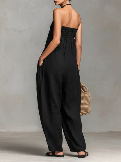 Nina™ | Elegante jumpsuit zonder schouderbanden