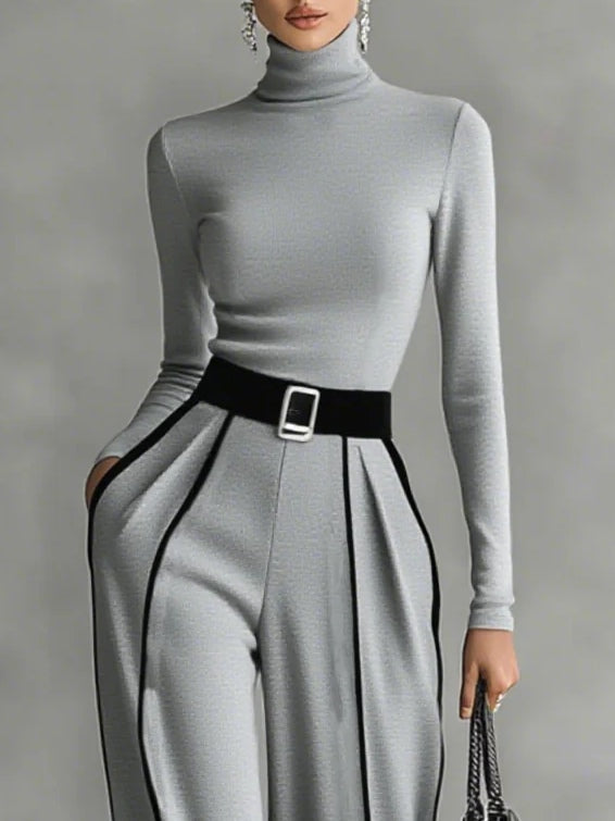 Vera™ | Elegante set met contrasterend detail