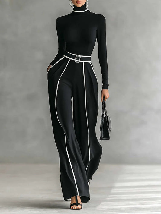 Vera™ | Elegante set met contrasterend detail