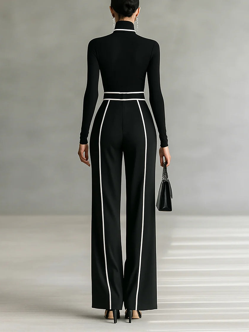 Vera™ | Elegante set met contrasterend detail