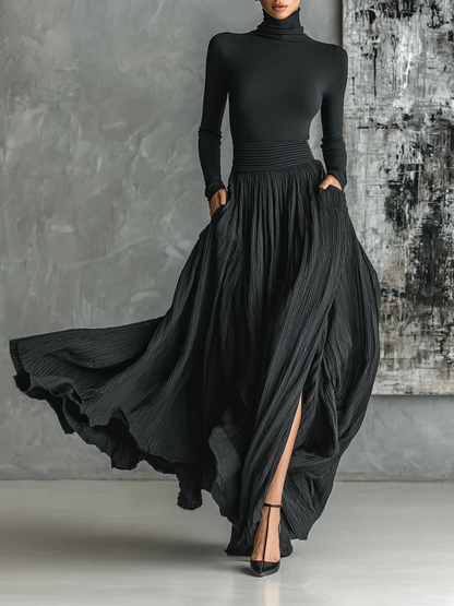 Eva™ | Elegante set met plissé rok