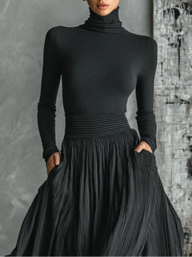 Eva™ | Elegante set met plissé rok