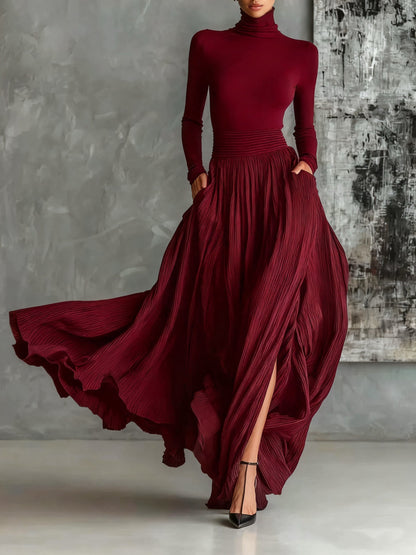 Eva™ | Elegante set met plissé rok