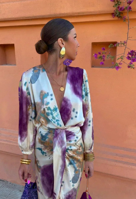Van Delft Mode® | Elegante V-hals jurk