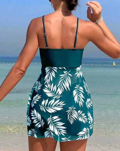 Sexy Gedrukte Mesh Tankini
