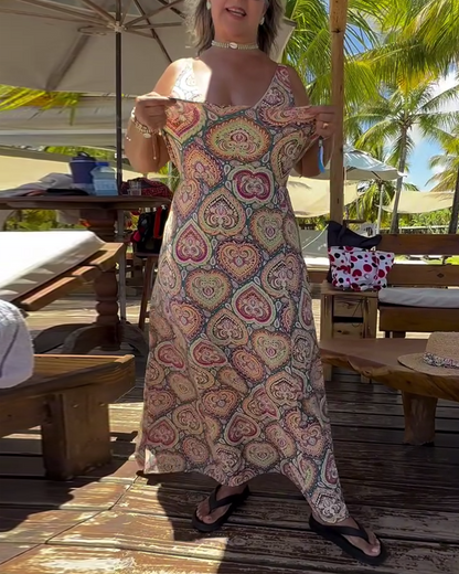 Strapless Hart Vakantie Print Badpak