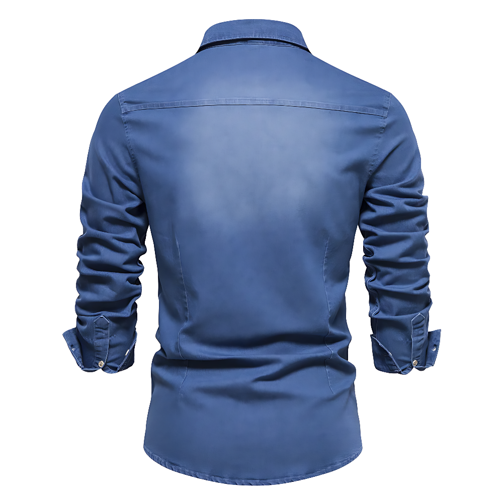 Van Delft Mode® | Katoenen denim overhemd