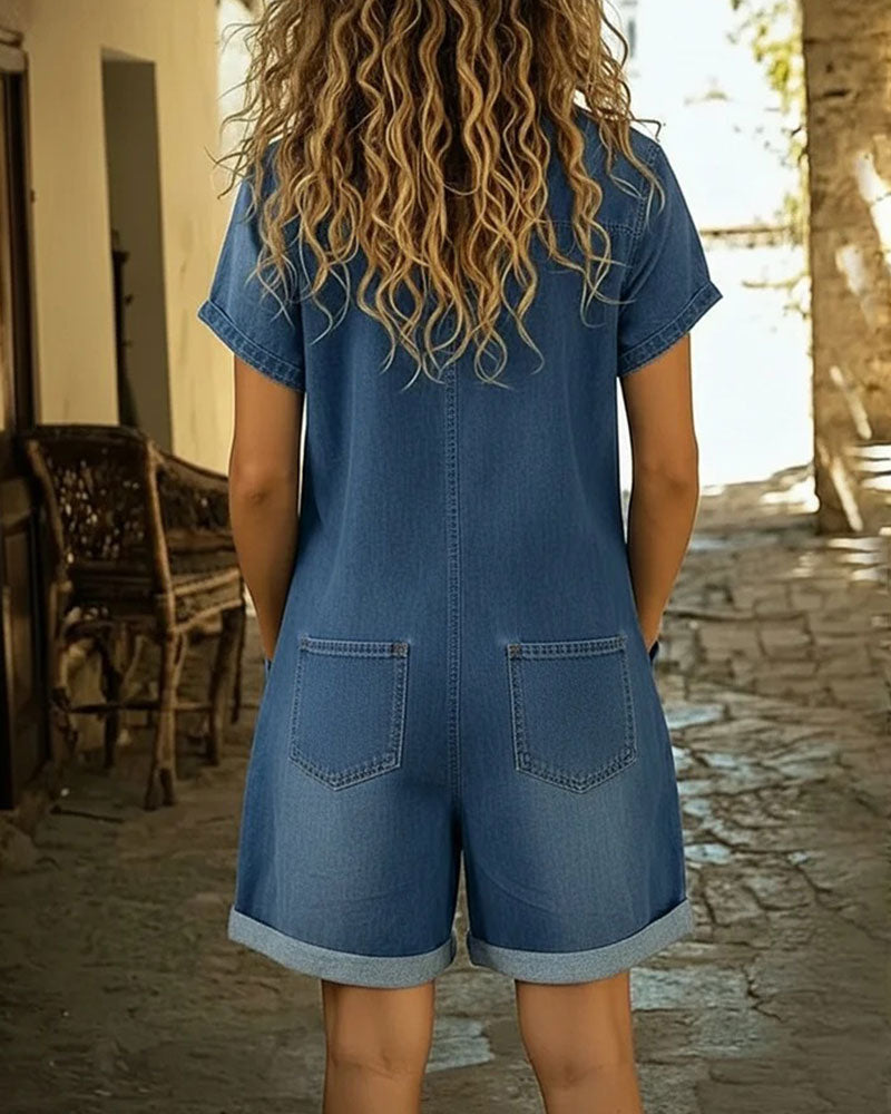 Van Delft Mode® | Elegante denim jumpsuit