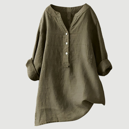 Van Delft Mode® | Luchtige en comfortabele blouse met knoopsluiting (TIJDELIJK 1+1 GRATIS!)
