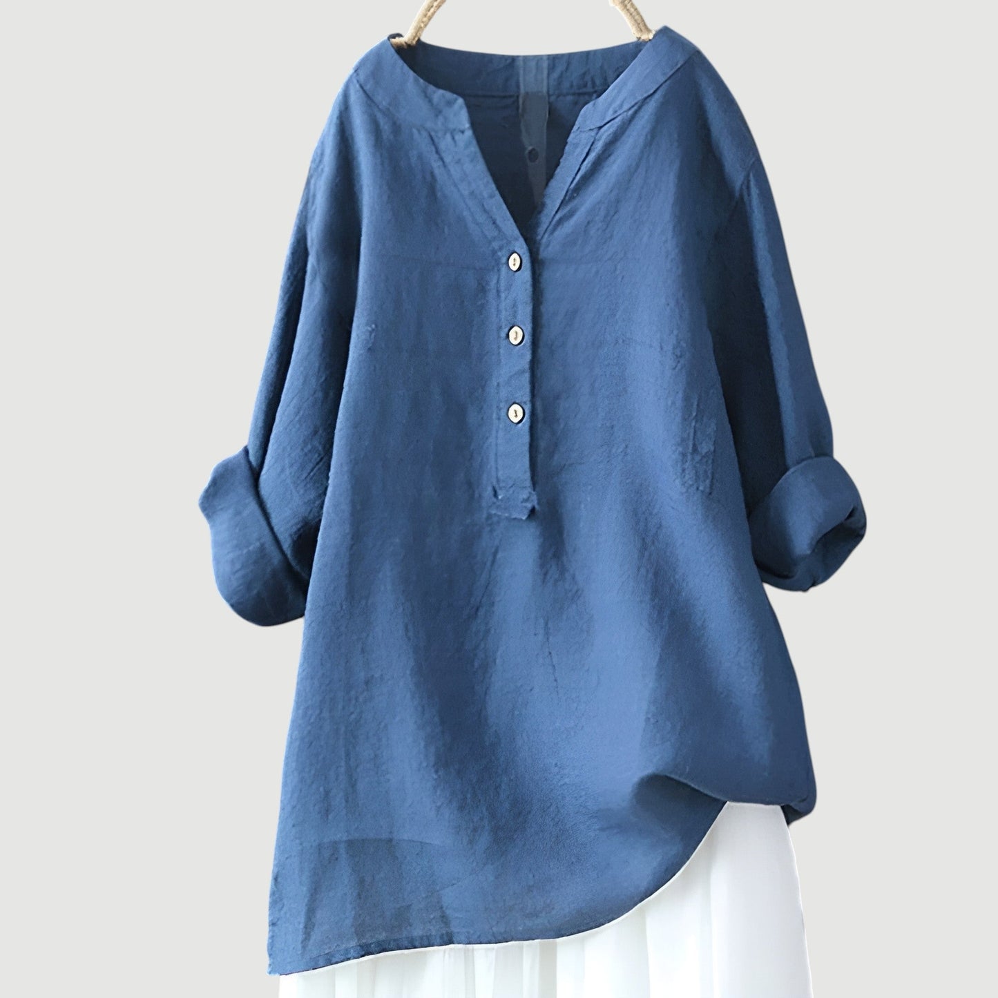 Van Delft Mode® | Luchtige en comfortabele blouse met knoopsluiting (TIJDELIJK 1+1 GRATIS!)