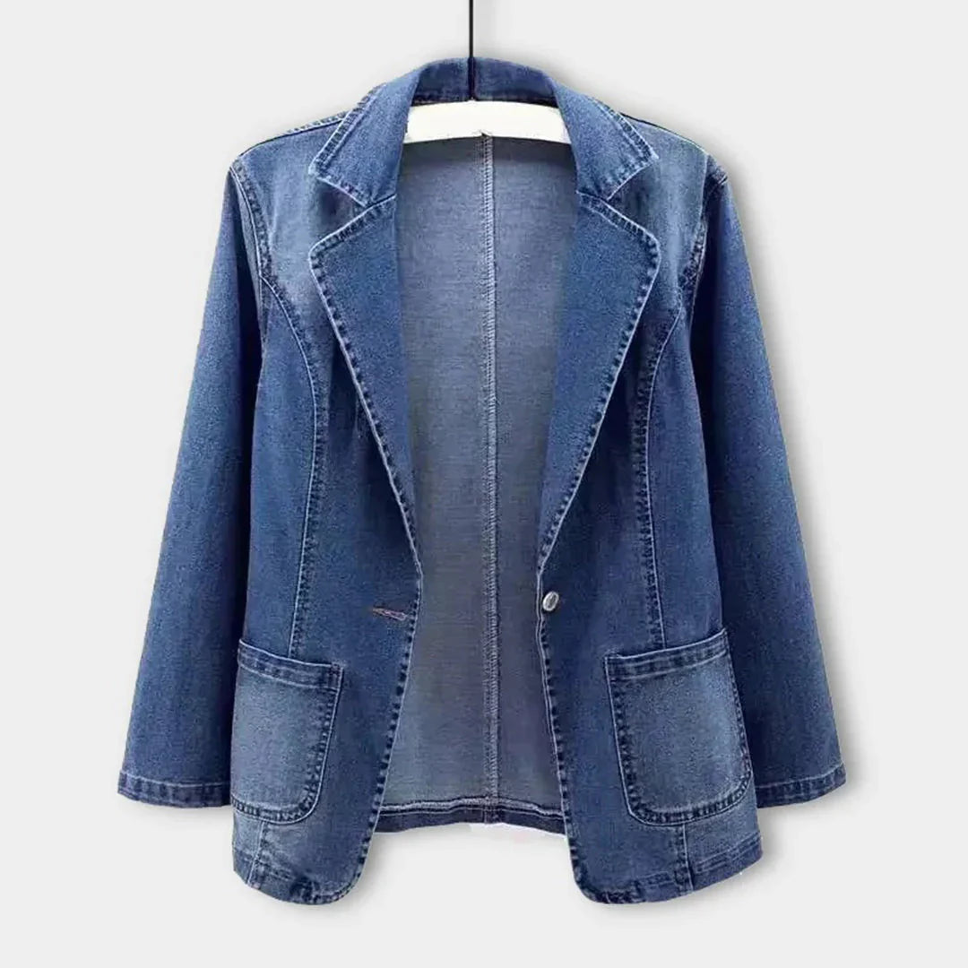 Van Delft Mode® | Elegante Denim Blazer voor Dames