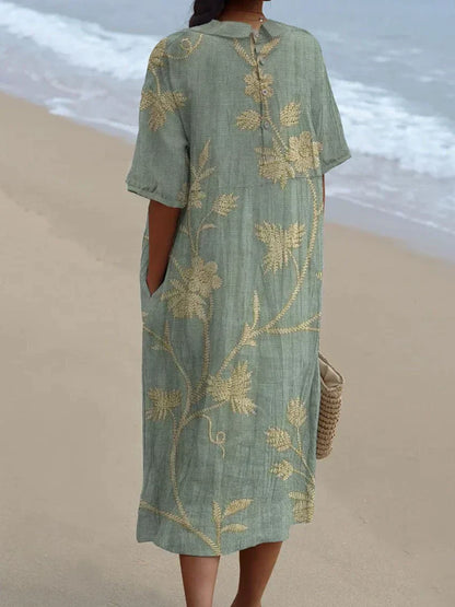 Van Delft Mode® | Zomerse bloemenprint jurk