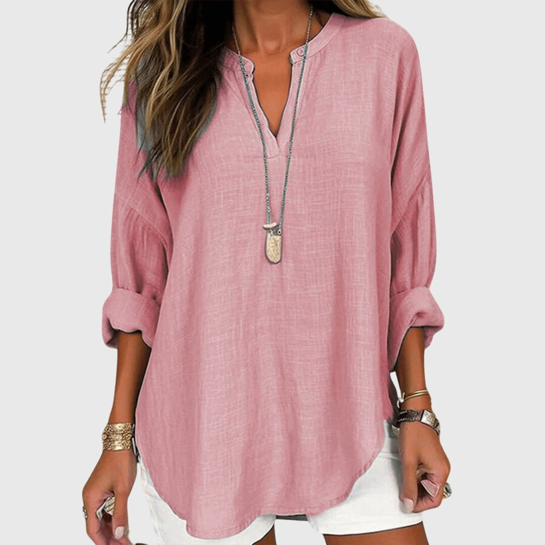 Van Delft Mode® | Lenara Elegante en Luchtige Strandblouse