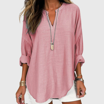 Van Delft Mode® | Lenara Elegante en Luchtige Strandblouse