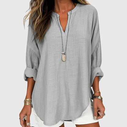 Van Delft Mode® | Lenara Elegante en Luchtige Strandblouse