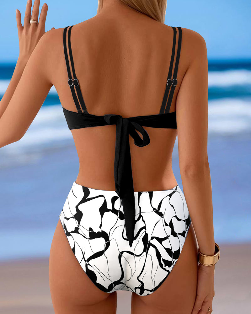 Geprinte Sexy Twee-delige Bikini