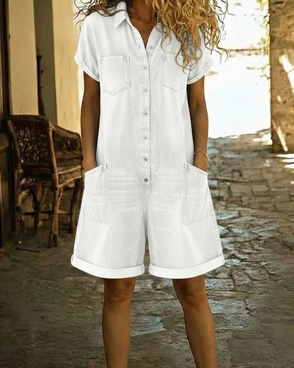 Van Delft Mode® | Elegante denim jumpsuit