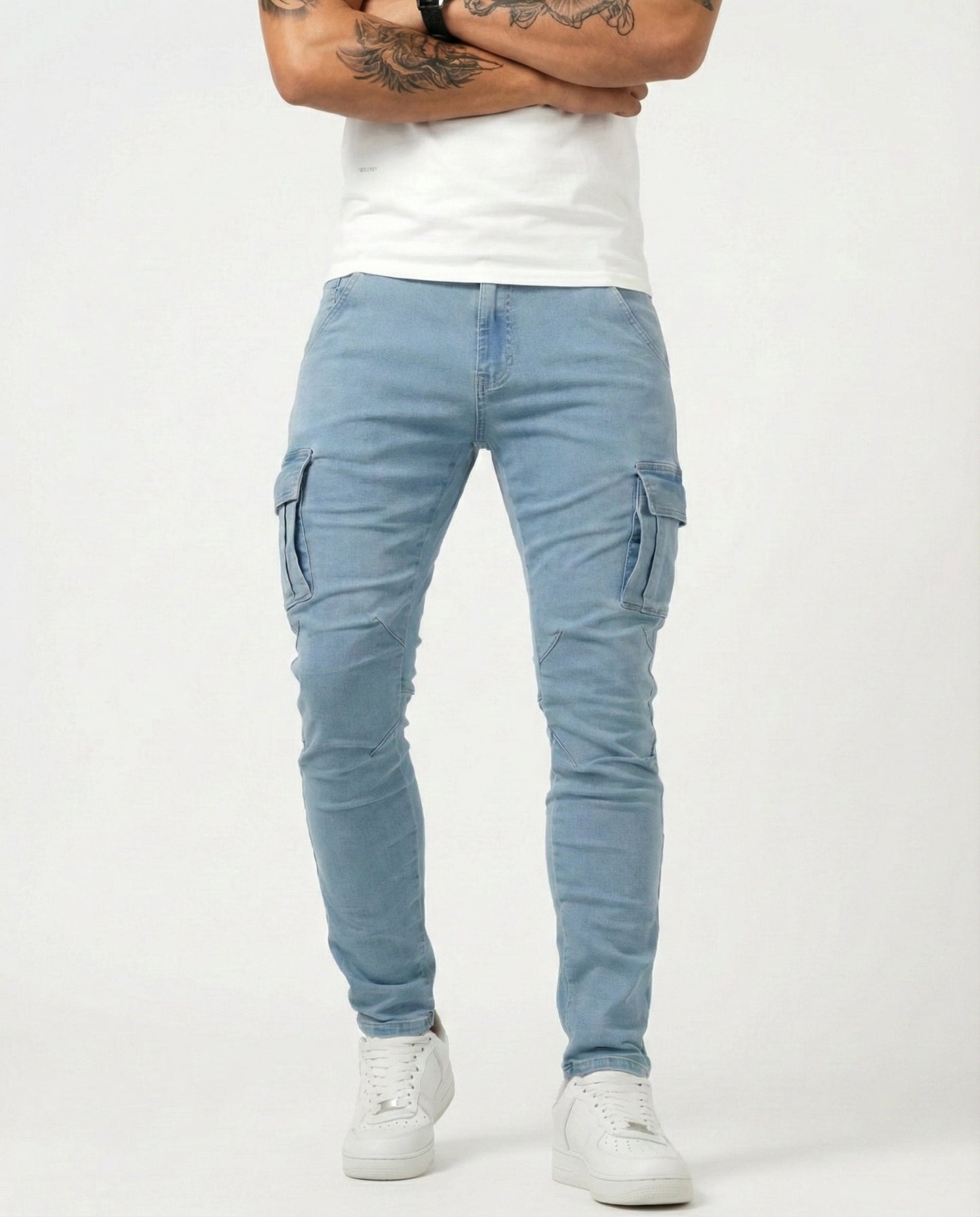 Van Delft Mode® | Flexibele denim jeans met zijzakken