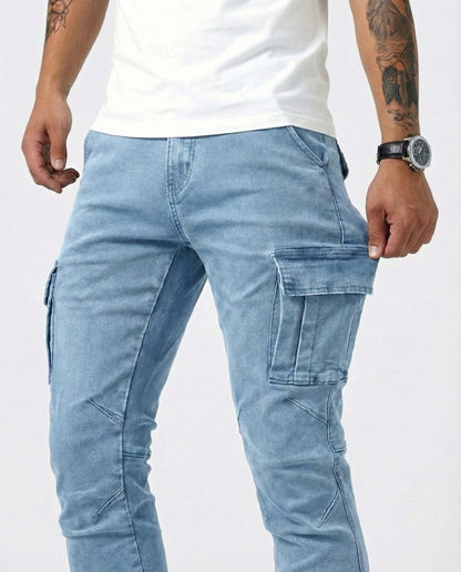 Van Delft Mode® | Flexibele denim jeans met zijzakken